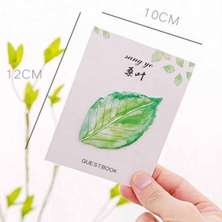 Floral Shaped Post It - Mulberry Leaf (ZS18-450)