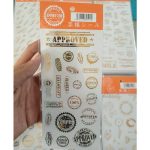 Gold Foil Journal Sticker D06