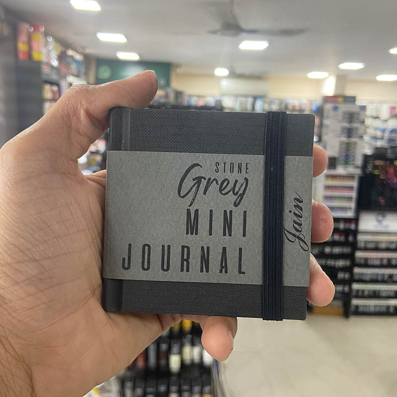 Jain Toned Mini Journal Stone Grey