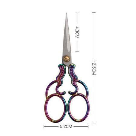 Vintage Design Scissors Rainbow