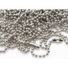 Ball Tag Chain 6 inch Silver