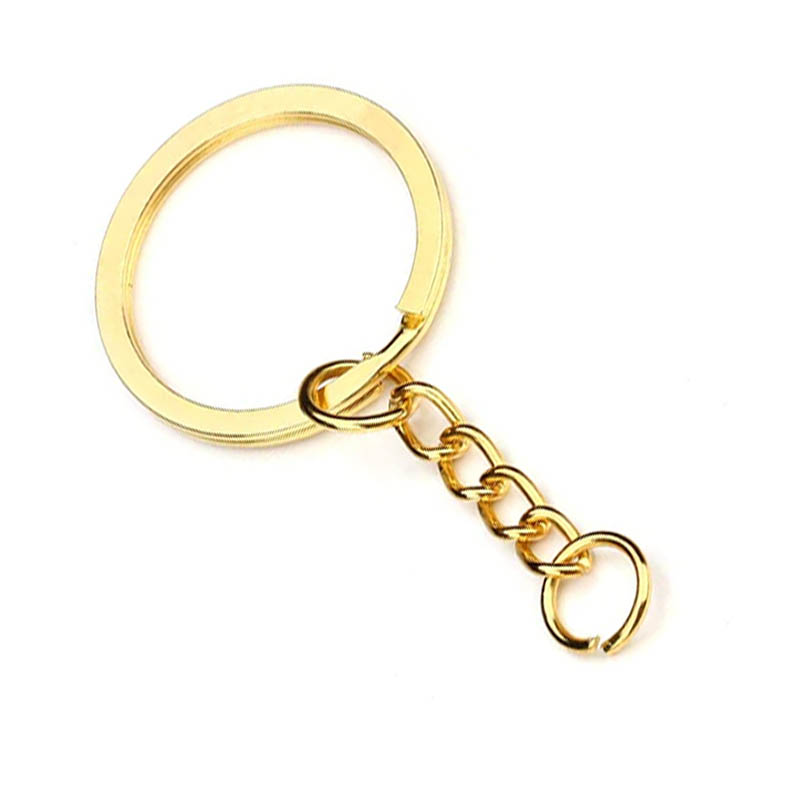 Gold Key Chain Rings Pack Of 12