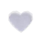 Resin Coaster Mould Heart Shaped 3inch Diamond Cut