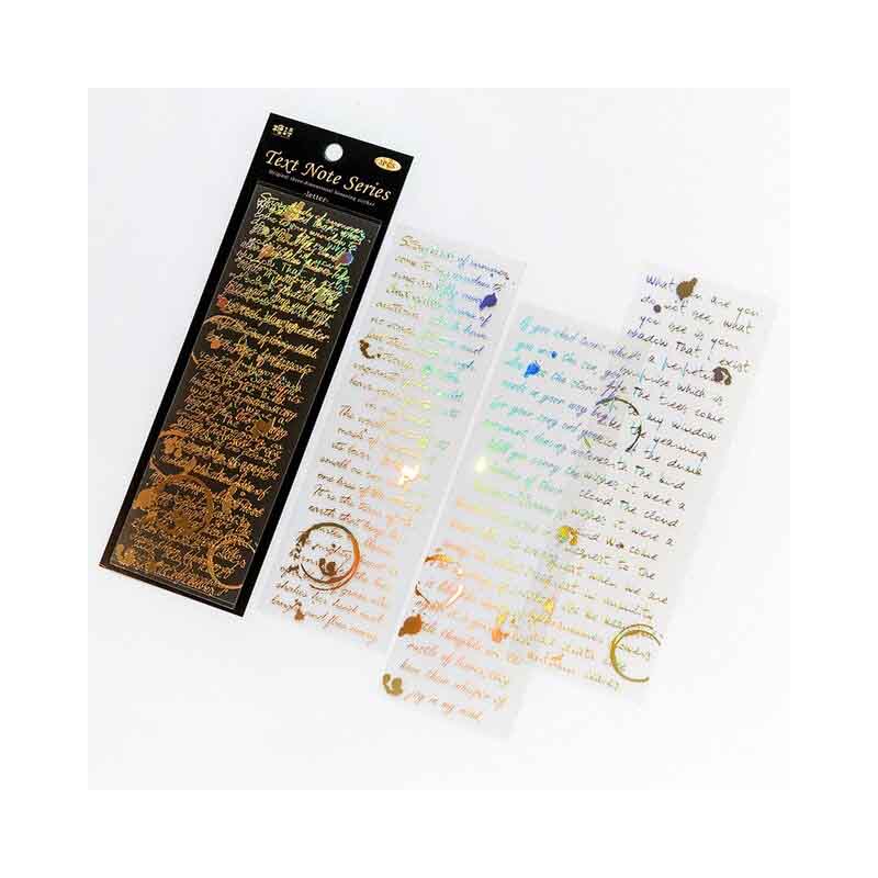 Text Note Journal Stickers TS07F095