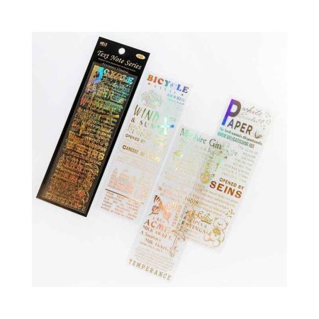 Text Note Journal Stickers TS07F097