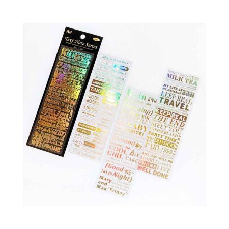 Text Note Journal Stickers TS07F098