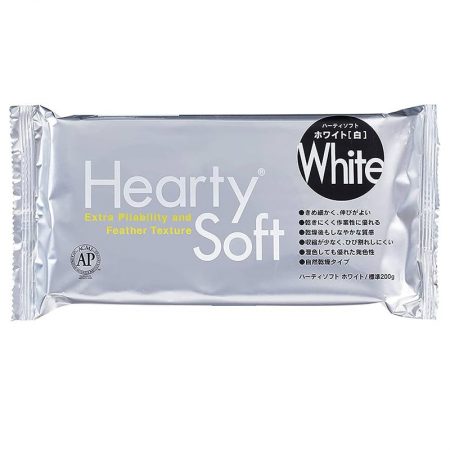 Padico Hearty Soft Air Dry Clay Professional White 200gms