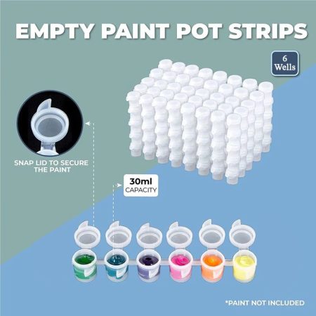 Empty Paint Pot 6Pc 30ml