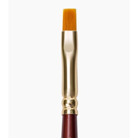 Camel Synthetic Gold Flat Brush Sr.67 - Size 1