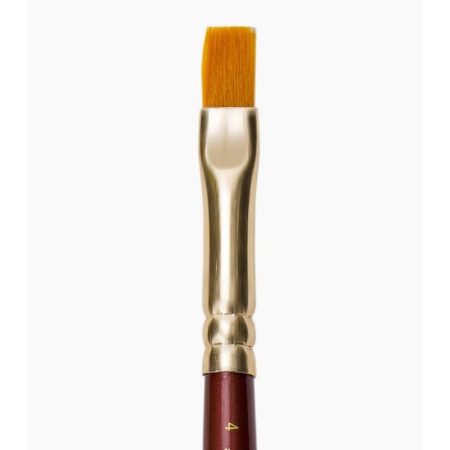 Camel Synthetic Gold Series Flat Brush Sr.67 - Size 4