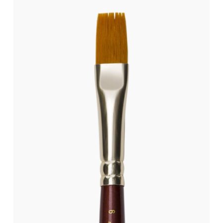 Camel Synthetic Gold Series Flat Brush Sr.67 - Size 6