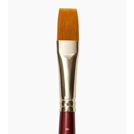 Camel Synthetic Gold Series Flat Brush Sr.67 - Size 8