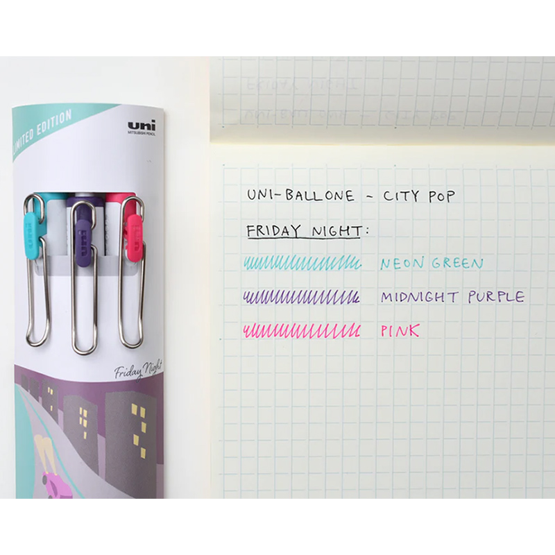 Uniball-One-City-Pop-Color-Pens-Friday-Night