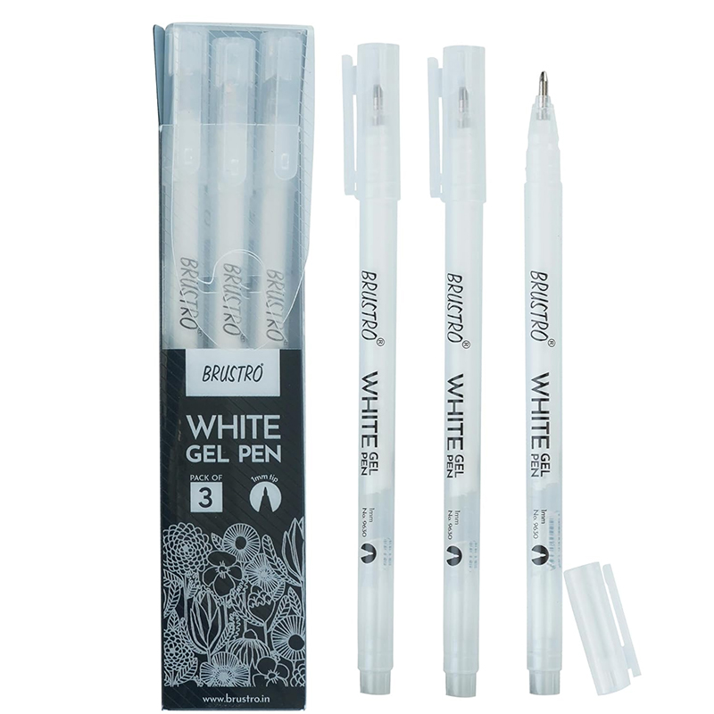 Brustro White Gel Pen Set of 3