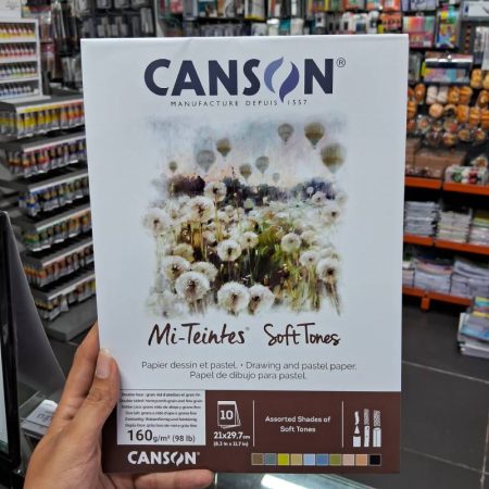Canson Mi-Teintes Soft Tones Assorted A4 10 Sheets 160gsm