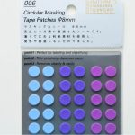 STÁLOGY 006 CIRCULAR MASKING TAPE STICKER 8MM - SHUFFLE PALE (S2202)
