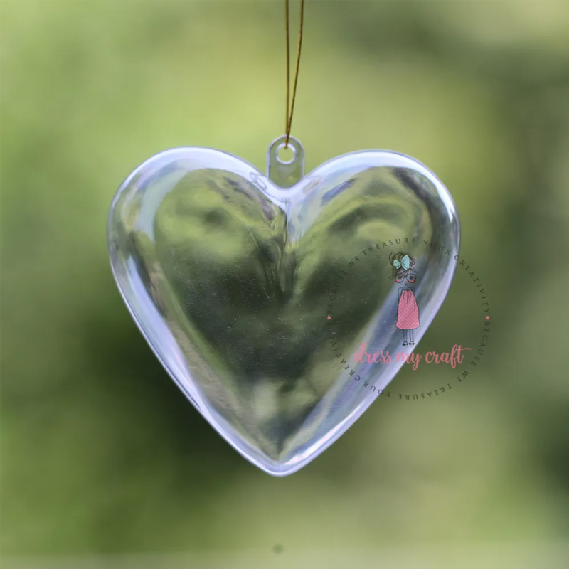 Heart Plastic Ball 6.5 cm