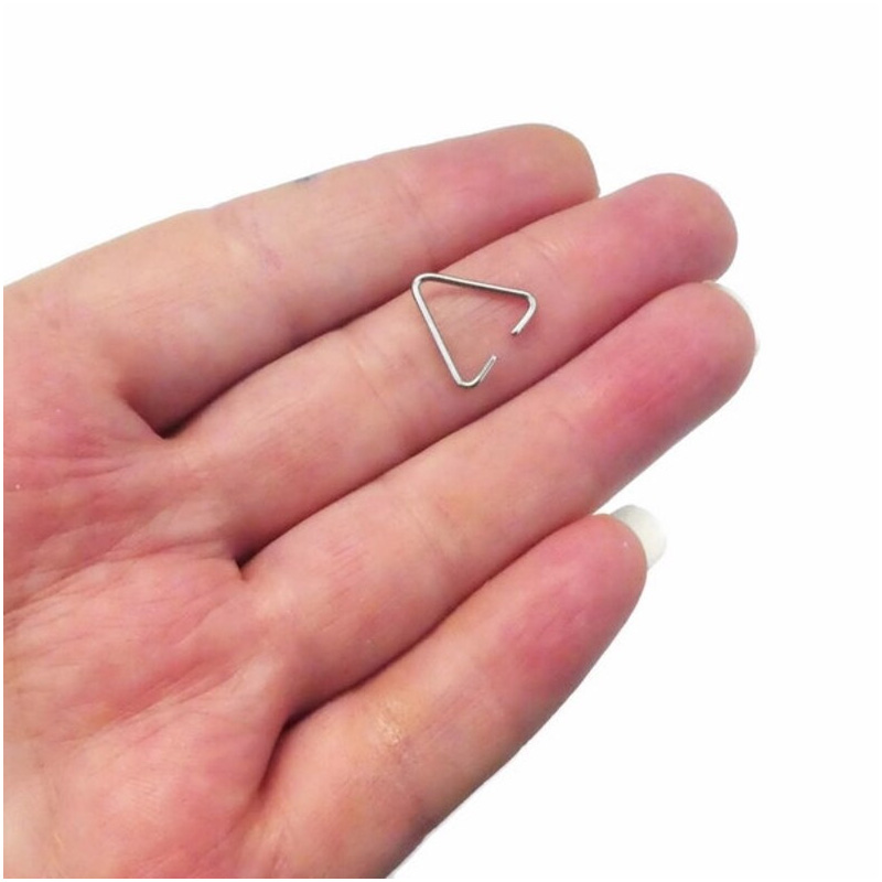 Triangle Jump Rings Silver 144pcs