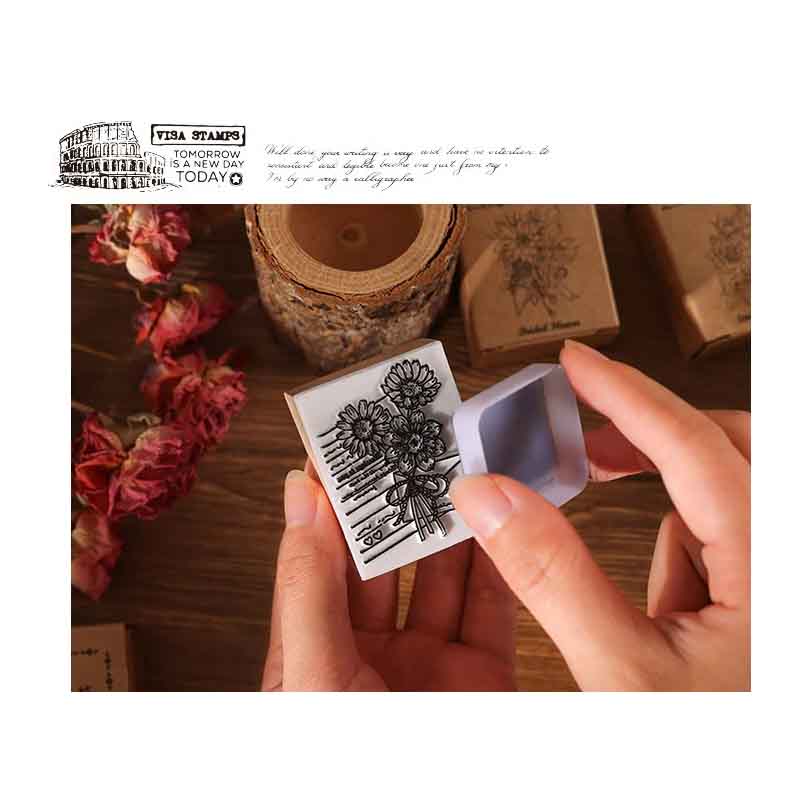 Vintage Rose Room Wooden Stamp YZ2308B