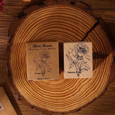 Vintage Rose Room Wooden Stamp YZ2308B