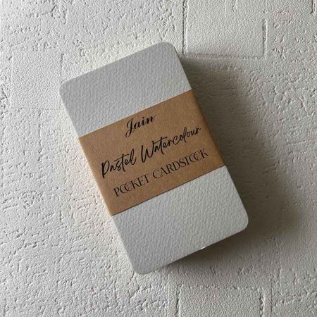 Jain Pastel Grey Watercolour Pocket Cardstock 300gsm