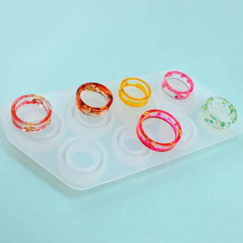 Resin Ring Mould 8in1