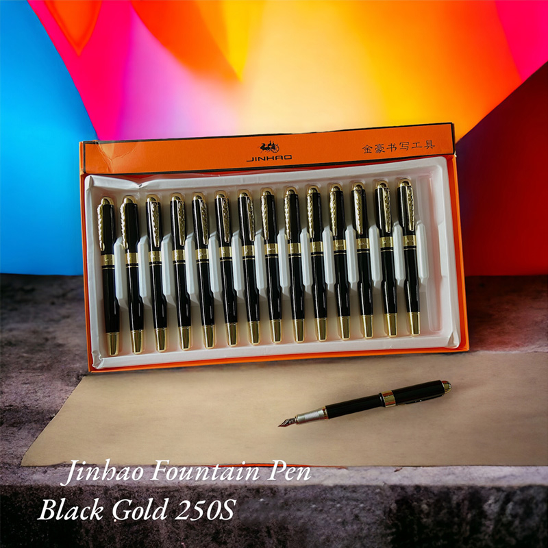 Jinhao Fountain Pen No 250S Black Gold