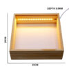 Pinewood Shadow Box With Light 8x8