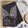 Paperpep Black Pocket Sketch Book 220gsm 36 sheets