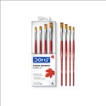 Doms Studio Artist Paint Brush Flat Set of 4