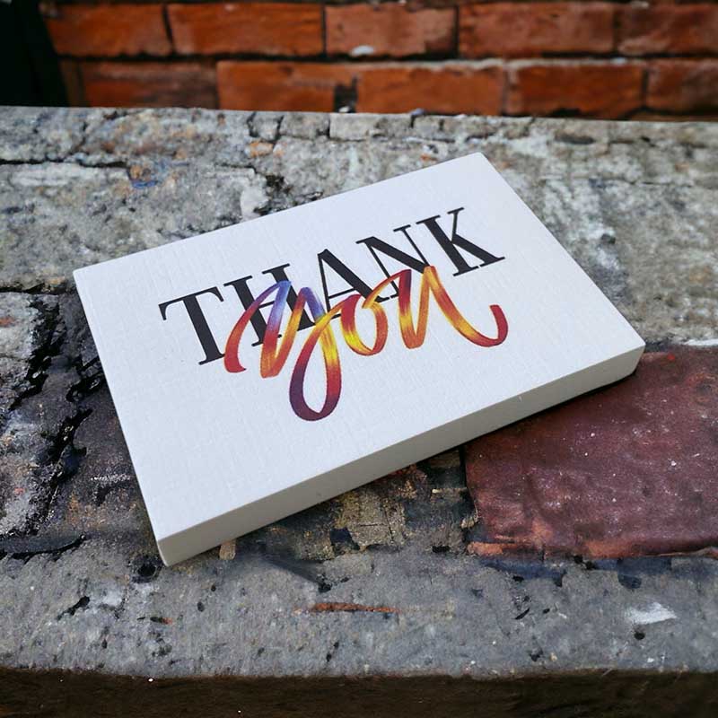 Printed Cards 2x3 Design Thank you