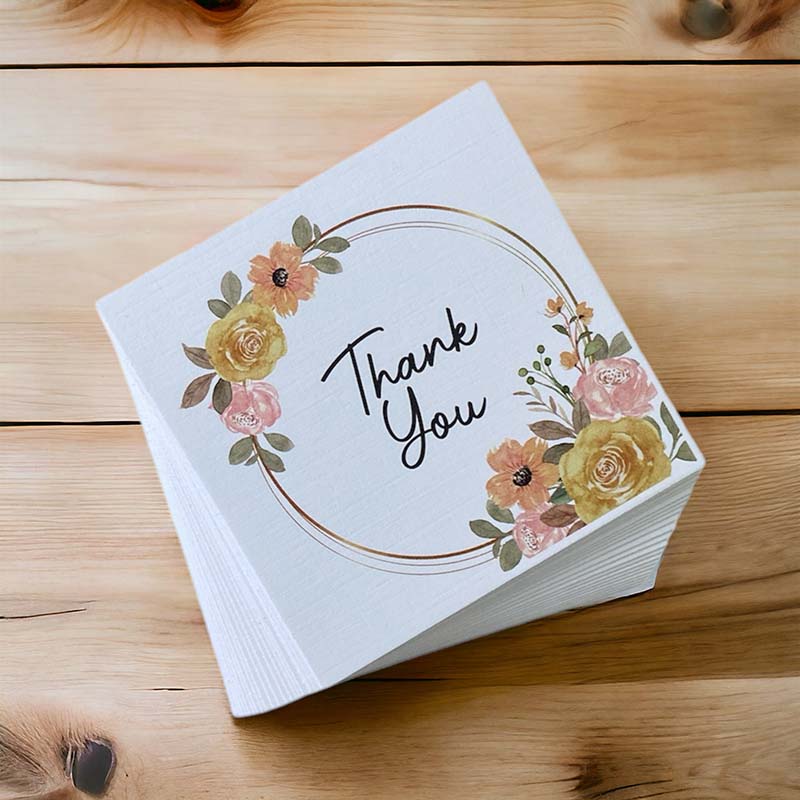 Printed Cards Square Design Thank you 4