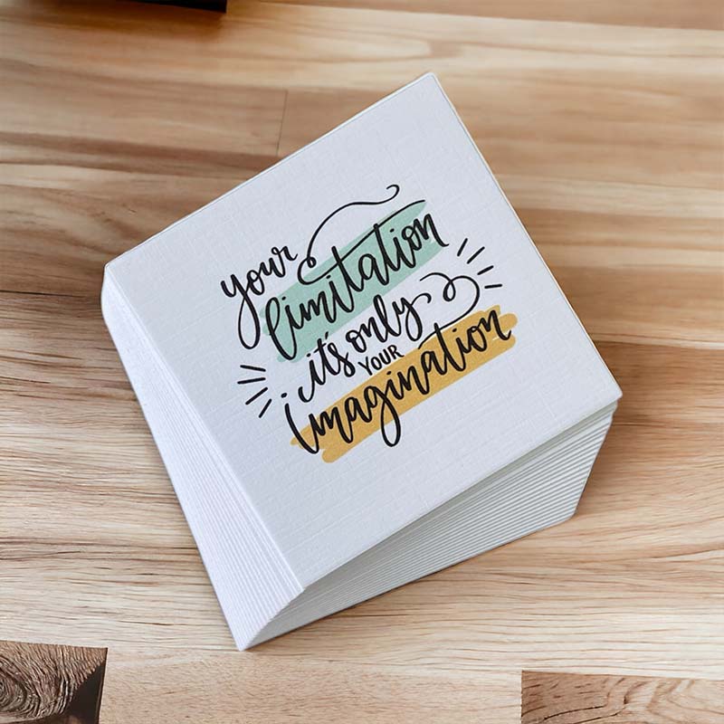 Printed Cards Square Design Your Limitation