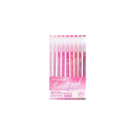 Lanquo Gel Pen Set of 9 Sweet Pink Series LG-D0563