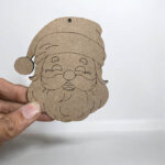 MDF Decor Santa Face