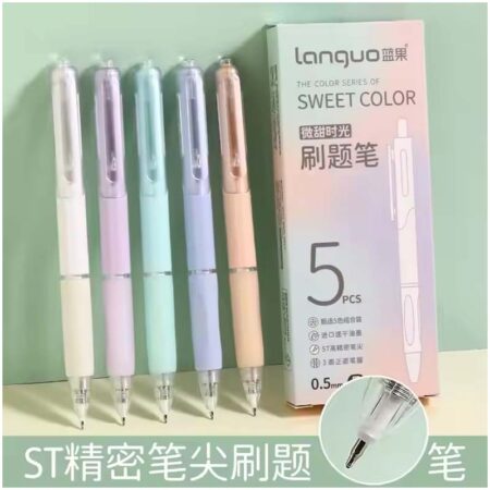 Languo Sweet Colour Gel Pen Set of 5 (W1011S)