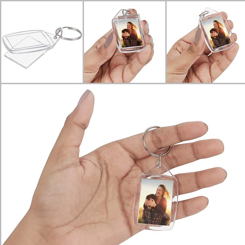 Photo Insert Keychains