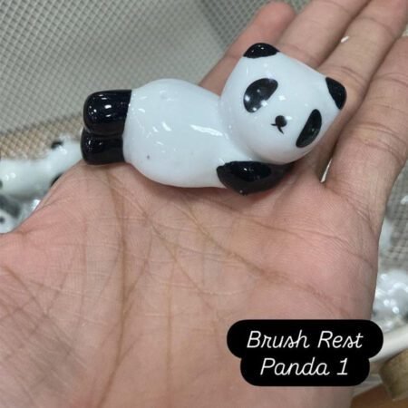 Ceramic Brush Rest Panda 1