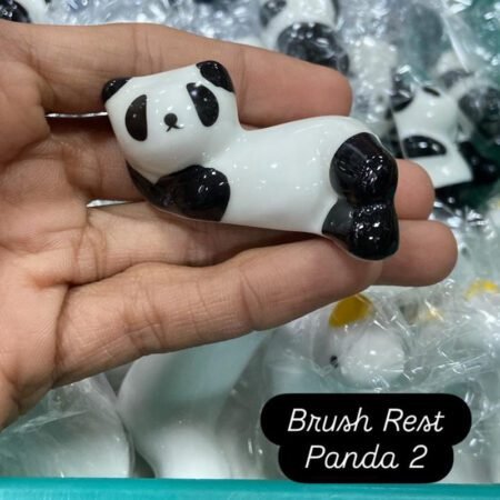 Ceramic Brush Rest Panda 2