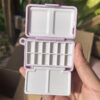 Mini Portable Paint Box Travel Plastic 12 Wells