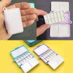 Mini Portable Paint Box Travel Plastic 12 Wells