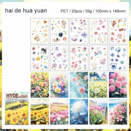 ZABC Sycamore Leaves Sticker Book WYHZ-4