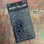 ZABC Word Collage Clear Stamp