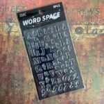 ZABC Word Space Clear Stamp