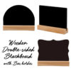 Wooden Double-sided Blackboard with Bar Stand