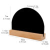 Wooden Double-sided Blackboard with Bar Stand