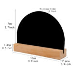 Wooden Double-sided Blackboard with Bar Stand