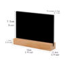 Wooden Double-sided Blackboard with Bar Stand
