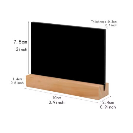 Wooden Double-sided Blackboard with Bar Stand