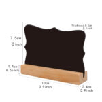 Wooden Double-sided Blackboard with Bar Stand